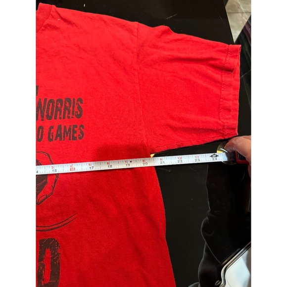 2008 CHUCK NORRIS RED T SHIRT LARGE |‎ Y1 - Picture 4 of 5